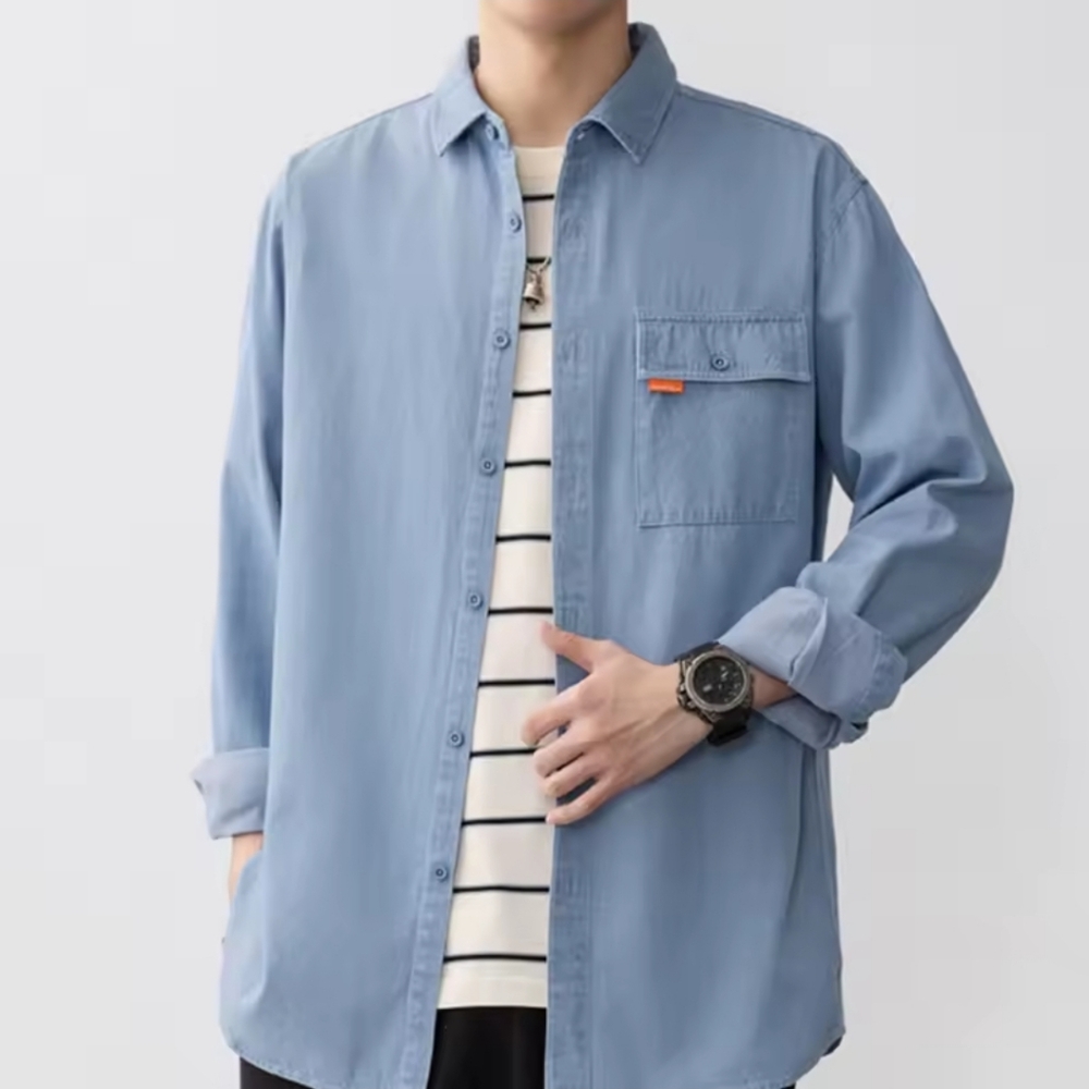 ASOS Men's Sky Blue Shirt Jacket